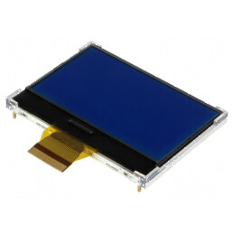Afișaj LCD grafic 128x64 COG STN negativ albastru LED | Electronic-mag.ro | Componente Electronice