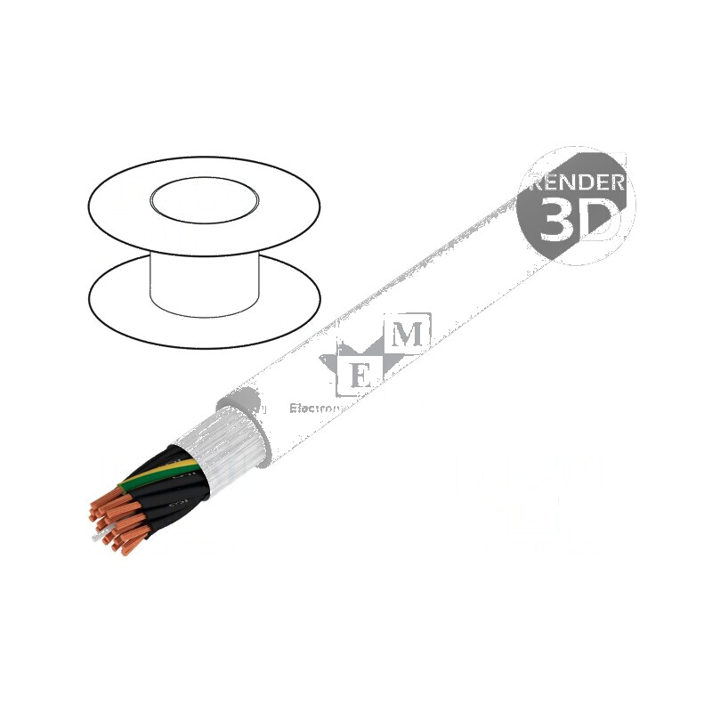 Cablu de control ÖLFLEX® FD CLASSIC 810 18G1mm2 PVC | Electronic-mag.ro | Componente Electronice