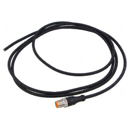 Cablu M12 PIN 4 drept 2m 250VAC 4A | Electronic-mag.ro | Componente Electronice