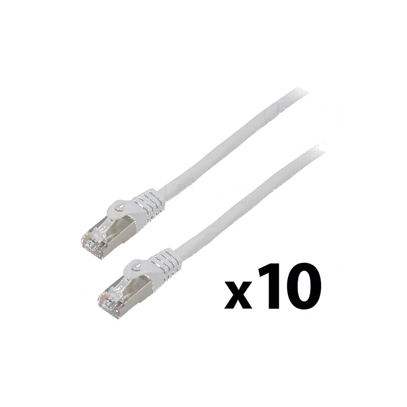 Patch cord F/UTP 6 litat CCA PVC gri 1m 26AWG 10buc | Electronic-mag.ro | Componente Electronice Patch cord F/UTP 6 litat CCA PVC gri 1m 26AWG 10buc | Electronic-mag.ro | Componente Electronice