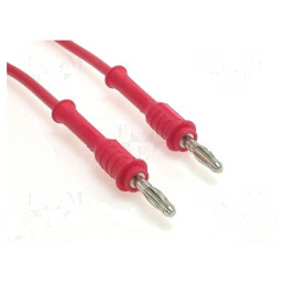 Cablu de măsurare 70VDC 33VAC 20A cu soclu axial 4mm roșu | Electronic-mag.ro | Componente Electronice