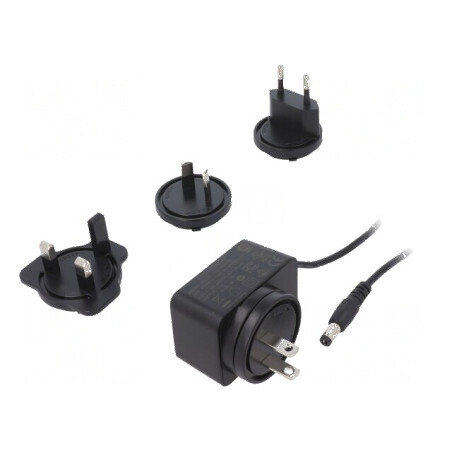 Alimentator pulsatoriu 12VDC 1A 12W plug-in drept | Electronic-mag.ro | Componente Electronice