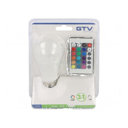 Lampă LED E27 10W 3000K 810lm 180° Alb Cald 230VAC | Electronic-mag.ro | Componente Electronice