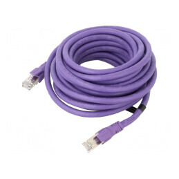 Patch cord S/FTP 6a litat OFC PVC violet 6m 26AWG | Electronic-mag.ro | Componente Electronice