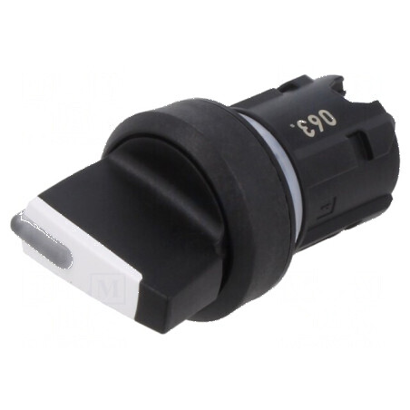 Comutator rotativ 22mm negru proeminent Poz. 3 | Electronic-mag.ro | Componente Electronice