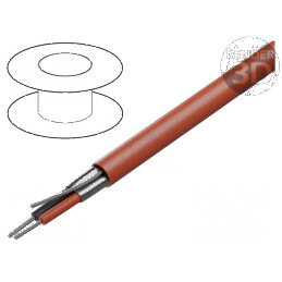 Cablu ecranat 1x2x18AWG roşu 300V, 152m | Electronic-mag.ro | Componente Electronice