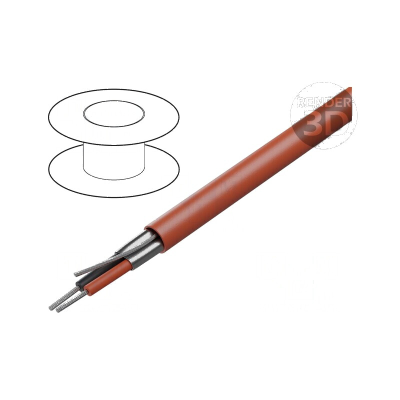 Cablu ecranat 1x2x18AWG roşu 300V, 152m | Electronic-mag.ro | Componente Electronice