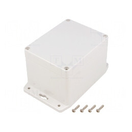 Carcasă universală 90mm x 115mm x 80mm cu lame de fixare | Electronic-mag.ro | Componente Electronice