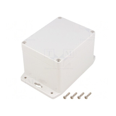 Carcasă universală 90mm x 115mm x 80mm cu lame de fixare | Electronic-mag.ro | Componente Electronice