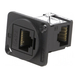 Adaptor FT Cat 6 RJ45 8p8c soclu dublu | Electronic-mag.ro | Componente Electronice