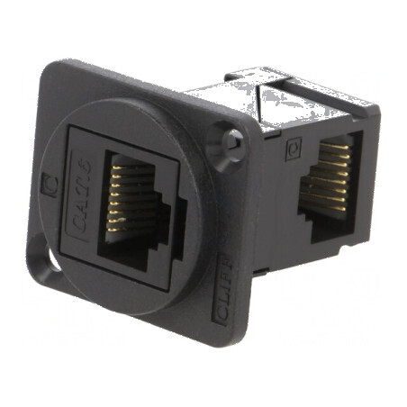 Adaptor FT Cat 6 RJ45 8p8c soclu dublu | Electronic-mag.ro | Componente Electronice