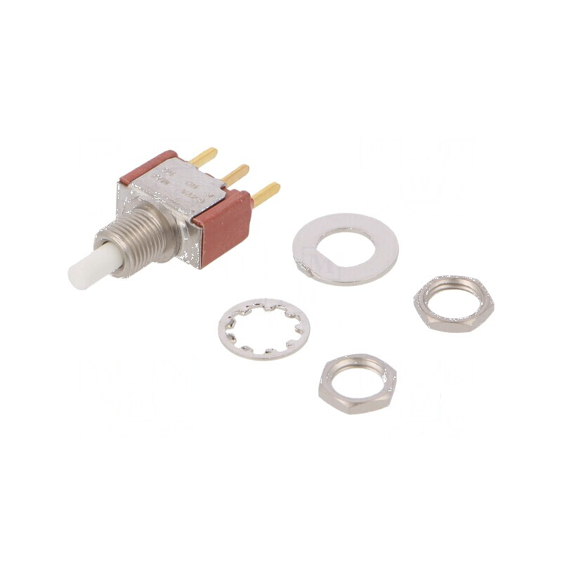 Comutator acţionat prin apăsare Poz 2 SPDT 1A 120VAC ON-(ON) | Electronic-mag.ro | Componente Electronice