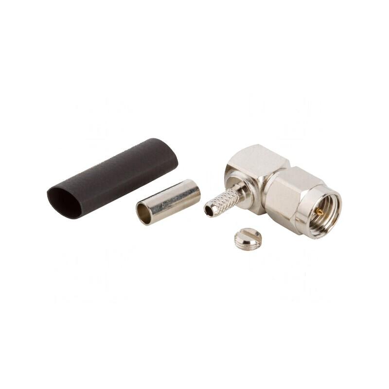 Conector SMA mufă tată unghi 90° 50Ω lipire crimpat PTFE | Electronic-mag.ro | Componente Electronice Conector SMA mufă tată unghi 90° 50Ω lipire crimpat PTFE | Electronic-mag.ro | Componente Electronice