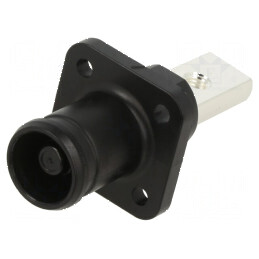 Conector alimentare DC soclu tată PIN 1 pentru montare pe panou | Electronic-mag.ro | Componente Electronice