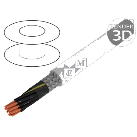 Cablu ÖLFLEX® CLASSIC 115 CY 18G1mm2 PVC gri 300V/500V | Electronic-mag.ro | Componente Electronice