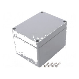 Carcasă universală ABS gri închis IP67 90mm x 115mm x 80mm | Electronic-mag.ro | Componente Electronice