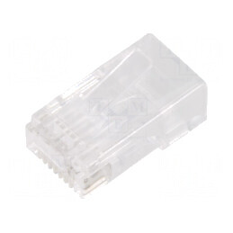 Conector RJ45 Cat 6 ecranat 8p8c IDC | Electronic-mag.ro | Componente Electronice