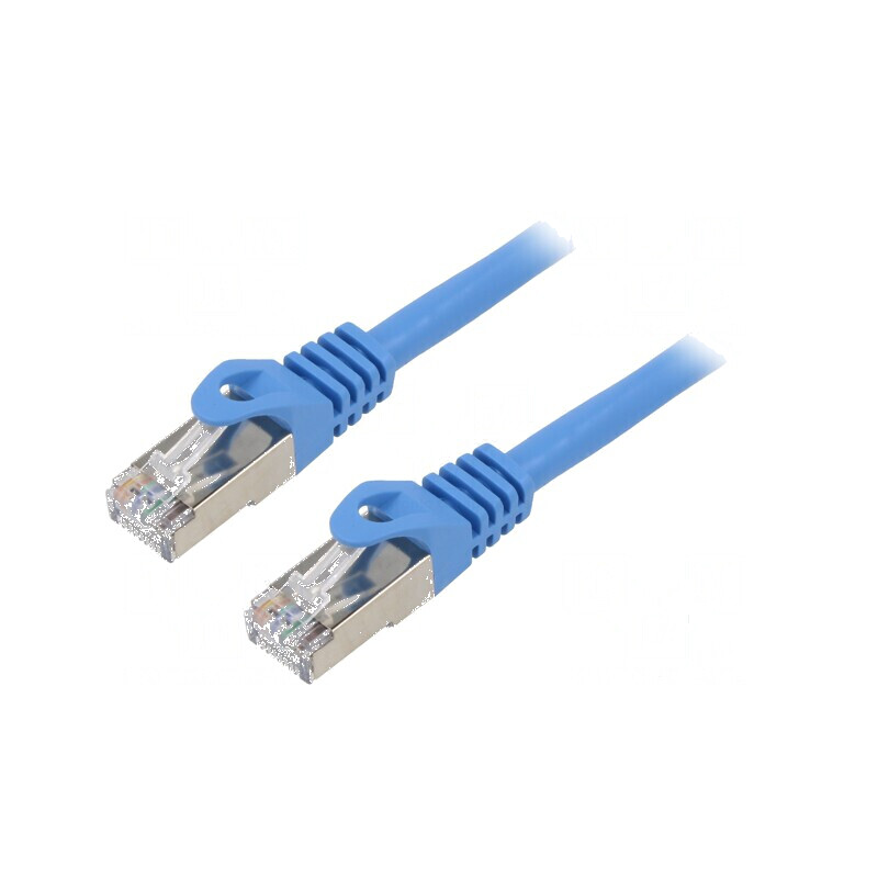 Cabluri patch F/UTP 6 litat CCA PVC albastru 30m 26AWG Fire: 8 | Electronic-mag.ro | Componente Electronice