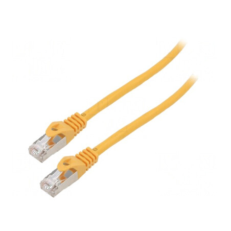 Patch cord F/UTP 6 litat CCA PVC galben 30m 26AWG | Electronic-mag.ro | Componente Electronice