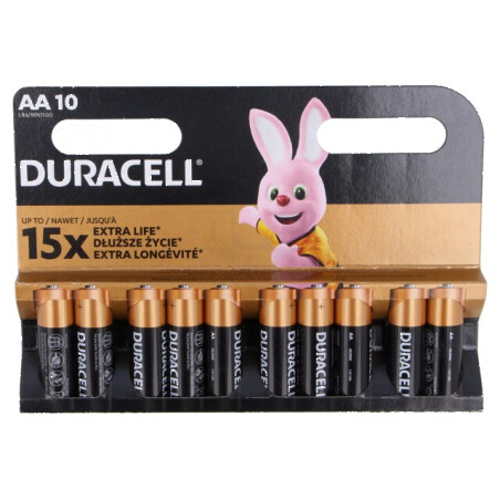 Baterie alcalină AA 1,5V nereîncărcabilă 10 bucăți BASIC | Electronic-mag.ro | Componente Electronice