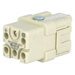 Conector HDC mamă Han Q PIN 6 5 PE 16A | Electronic-mag.ro | Componente Electronice