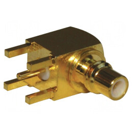 Conector SMC 90° 50Ω THT PTFE | Electronic-mag.ro | Componente Electronice