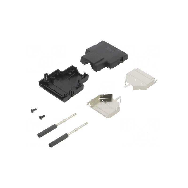 Carcasă pentru conectori DH PIN 37 pe cablu | Electronic-mag.ro | Componente Electronice