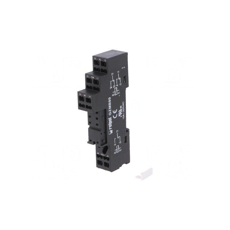 Stativ PIN 8 10A 300VAC pentru șină DIN cu cleme cu arc | Electronic-mag.ro | Componente Electronice Stativ PIN 8 10A 300VAC pentru șină DIN cu cleme cu arc | Electronic-mag.ro | Componente Electronice