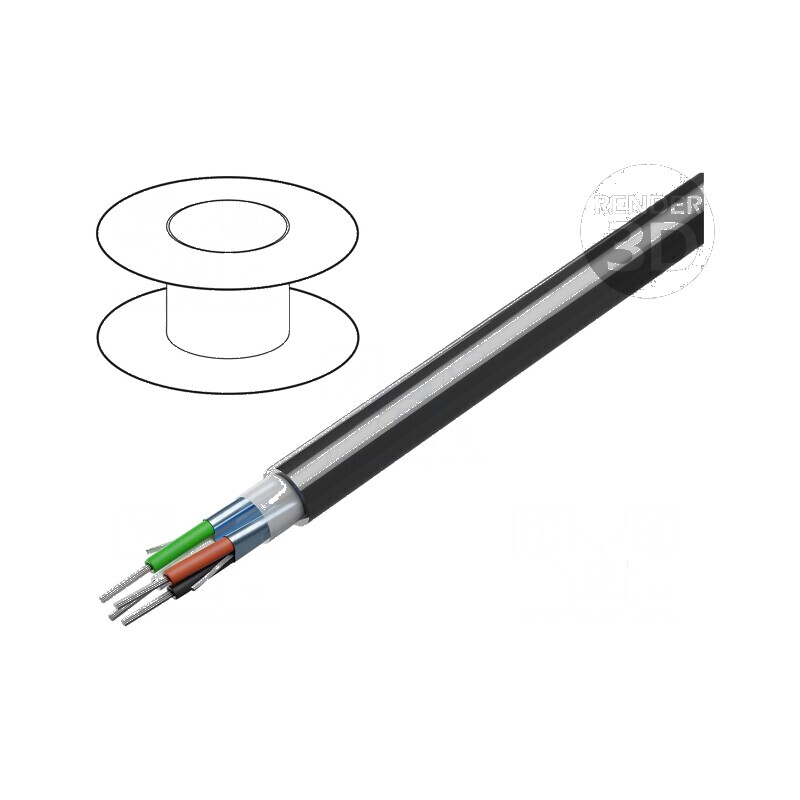Cablu ecranat 2x2x20AWG cu folie Al-PET PVC | Electronic-mag.ro | Componente Electronice