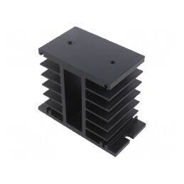 Radiator extrudat aluminiu negru 100mm x 49mm x 91mm | Electronic-mag.ro | Componente Electronice