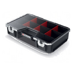 Container colectiv cu partiții negre 294x194x60mm | Electronic-mag.ro | Componente Electronice