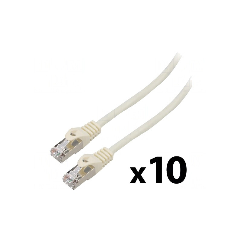 Patch cord F/UTP 6 litat CCA PVC alb 1m 26AWG 10 bucati | Electronic-mag.ro | Componente Electronice Patch cord F/UTP 6 litat CCA PVC alb 1m 26AWG 10 bucati | Electronic-mag.ro | Componente Electronice
