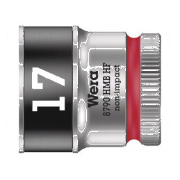 Cap tubular HEX 17mm 3/8 29mm oțel crom-vanadium 6 puncte | Electronic-mag.ro | Componente Electronice