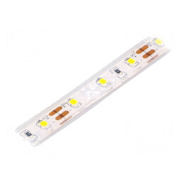 Bandă LED alb cald 2835 60 LED/m IP68 120° 4W 12VDC 10mm | Electronic-mag.ro | Componente Electronice