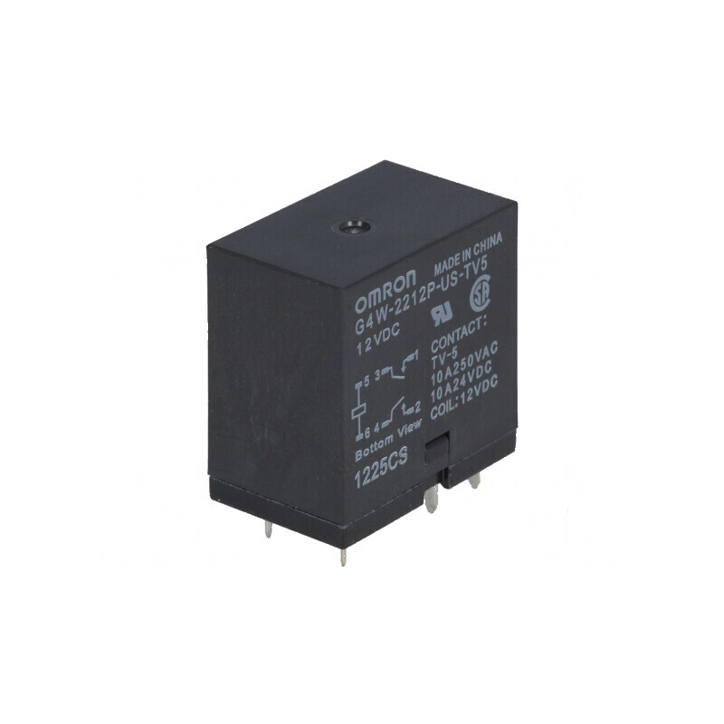 Releu electromagnetic DPST-NO 12VDC G4W PCB 800mW | Electronic-mag.ro | Componente Electronice