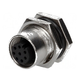 Conector M12 soclu PIN 8 mamă A-DeviceNet CANopen 30V | Electronic-mag.ro | Componente Electronice