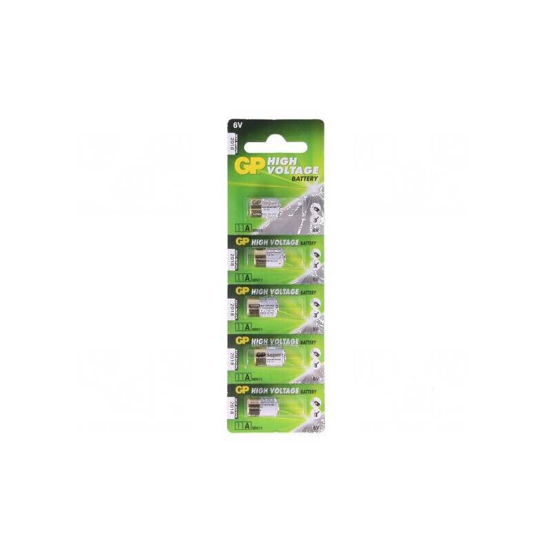 Baterii alcaline A11 6V 38mAh nereîncărcabile Ø10x16mm, 5 bucăți | Electronic-mag.ro | Componente Electronice Baterii alcaline A11 6V 38mAh nereîncărcabile Ø10x16mm, 5 bucăți | Electronic-mag.ro | Componente Electronice