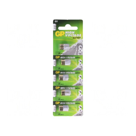 Baterii alcaline A11 6V 38mAh nereîncărcabile Ø10x16mm, 5 bucăți | Electronic-mag.ro | Componente Electronice