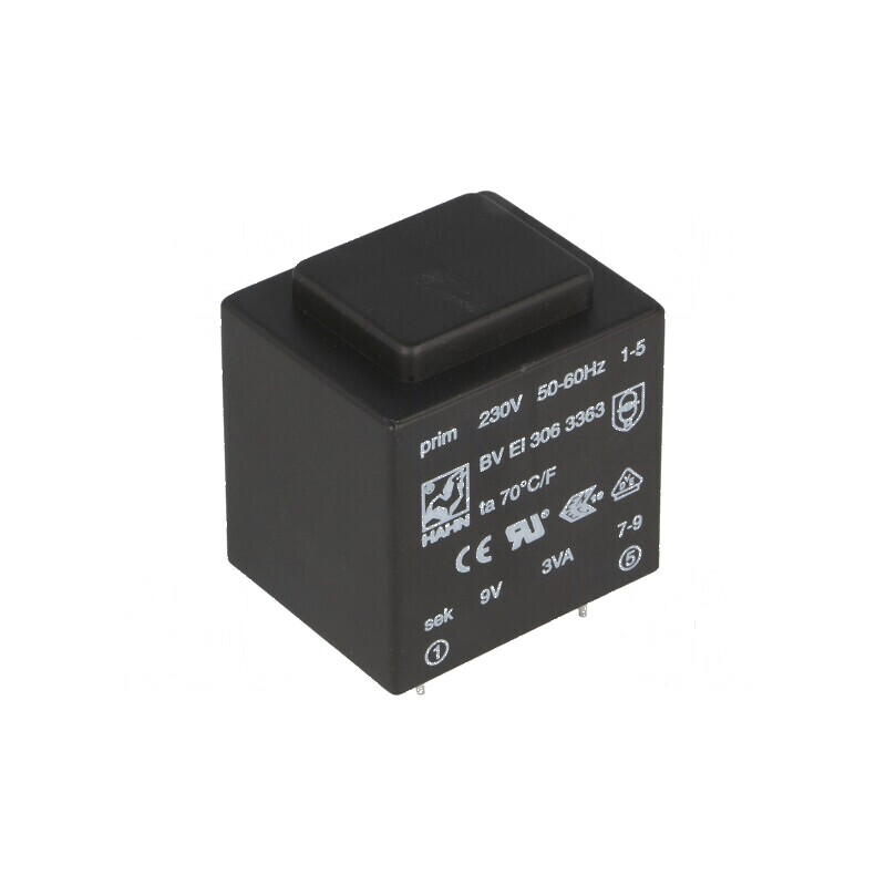 Transformator încapsulat 3VA 230VAC 9V 333mA pentru PCB BVEI | Electronic-mag.ro | Componente Electronice Transformator încapsulat 3VA 230VAC 9V 333mA pentru PCB BVEI | Electronic-mag.ro | Componente Electronice