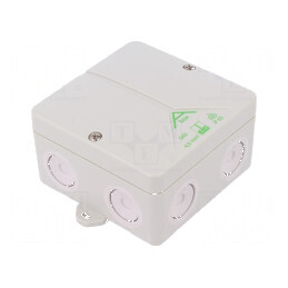Carcasă cutie de conexiuni 93mm x 93mm x 55mm polistiren | Electronic-mag.ro | Componente Electronice