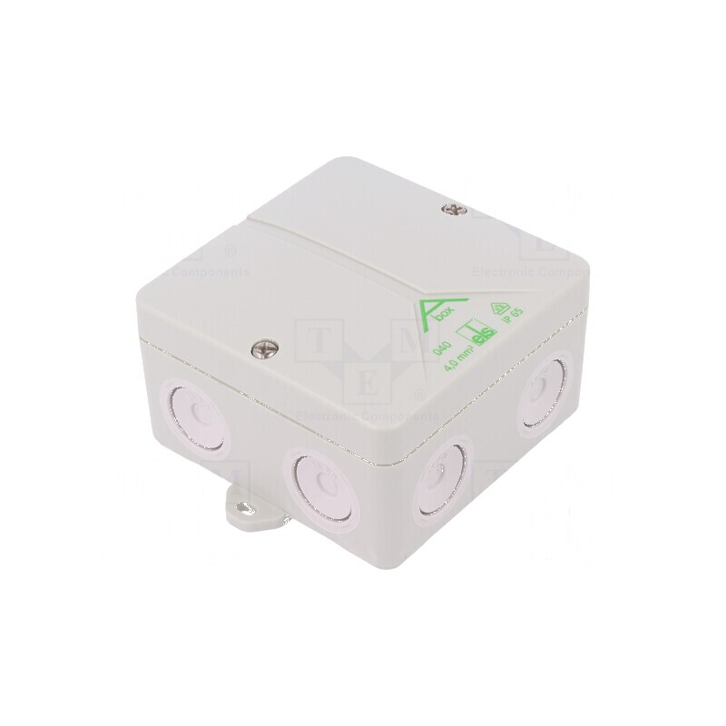 Carcasă cutie de conexiuni 93mm x 93mm x 55mm polistiren | Electronic-mag.ro | Componente Electronice Carcasă cutie de conexiuni 93mm x 93mm x 55mm polistiren | Electronic-mag.ro | Componente Electronice