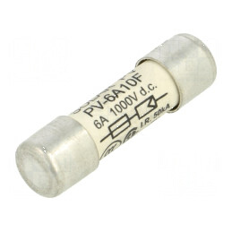 Siguranţă ceramică cilindrică gPV 6A 1kVDC | Electronic-mag.ro | Componente Electronice
