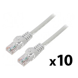 Patch cord U/UTP 6 litat CCA PVC gri 1,5m 26AWG | Electronic-mag.ro | Componente Electronice
