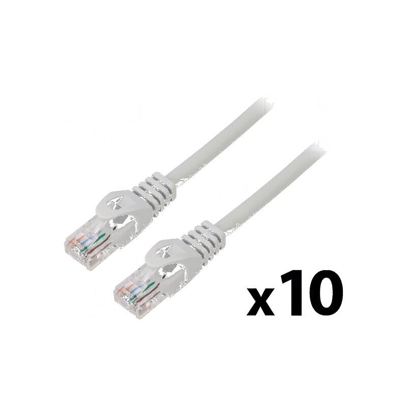 Patch cord U/UTP 6 litat CCA PVC gri 1,5m 26AWG | Electronic-mag.ro | Componente Electronice