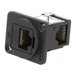 Adaptor FT Cat 5e 8p8c RJ45 soclu, ambele părţi | Electronic-mag.ro | Componente Electronice
