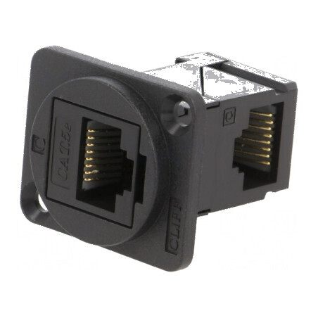 Adaptor FT Cat 5e 8p8c RJ45 soclu, ambele părţi | Electronic-mag.ro | Componente Electronice