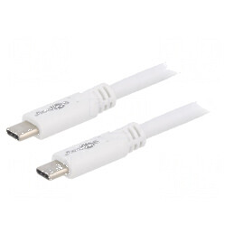 Cablu USB 3.2 USB C 1m alb 5Gbps 60W | Electronic-mag.ro | Componente Electronice