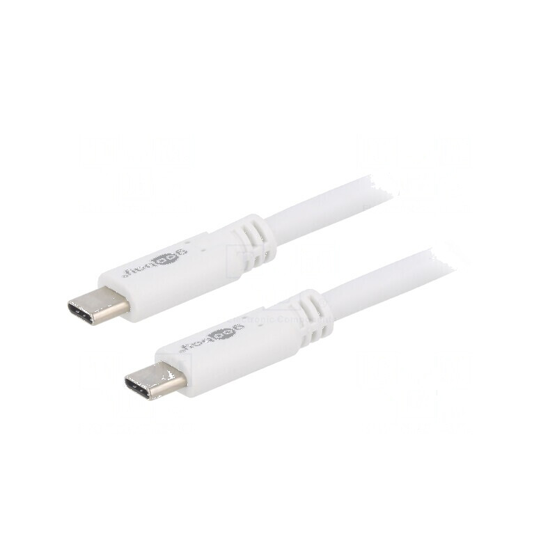 Cablu USB 3.2 USB C 1m alb 5Gbps 60W | Electronic-mag.ro | Componente Electronice Cablu USB 3.2 USB C 1m alb 5Gbps 60W | Electronic-mag.ro | Componente Electronice