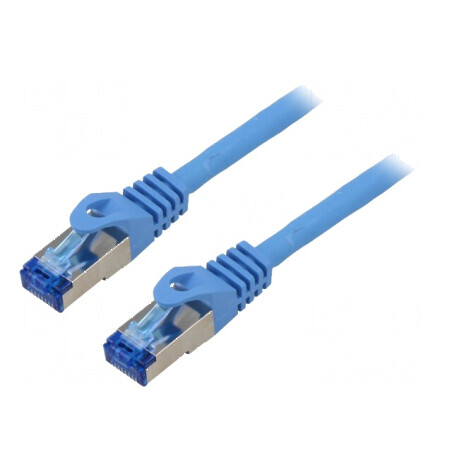 Patch cord S/FTP 6a litat CCA LSZH albastru 20m 26AWG | Electronic-mag.ro | Componente Electronice
