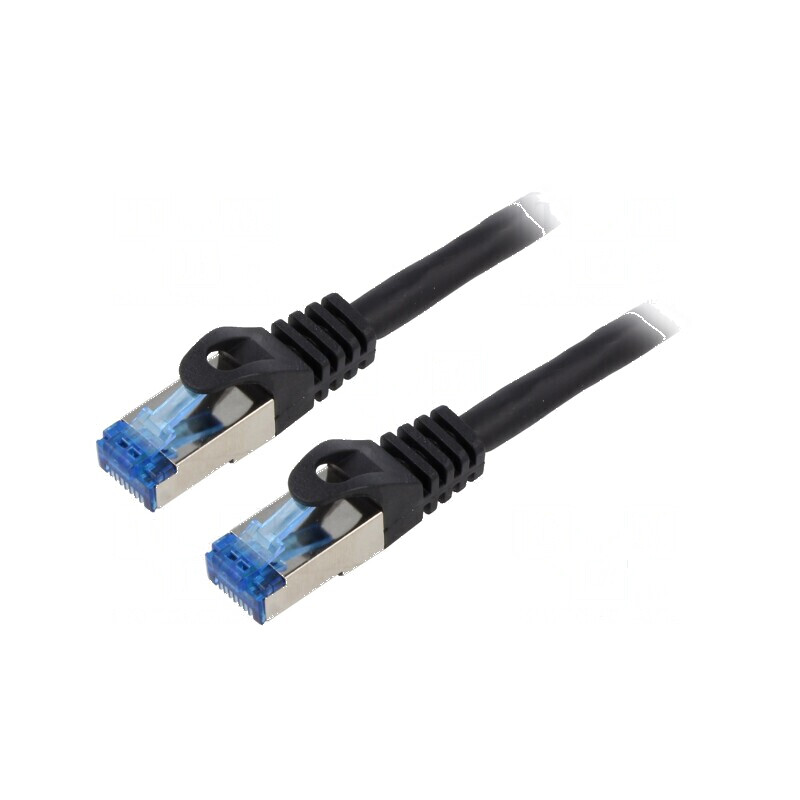 Cabluri Patch S/FTP 6a CCA LSZH 20m 26AWG Negru | Electronic-mag.ro | Componente Electronice